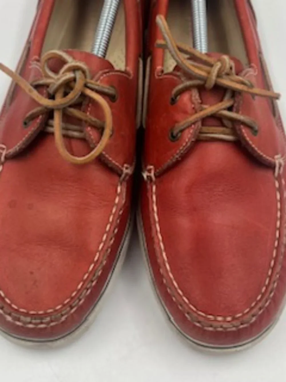 Cole Haan Boat Shoes Men’s size 12 Red Leather Slip On